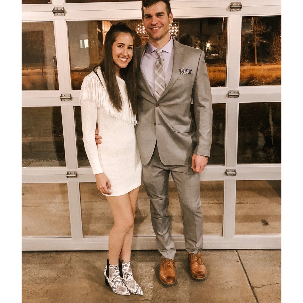 Fringe Sweater Dress